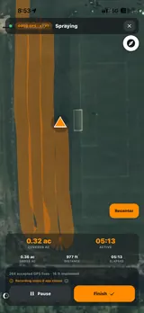 Revive Land Ops live GPS field operation screen on iPhone